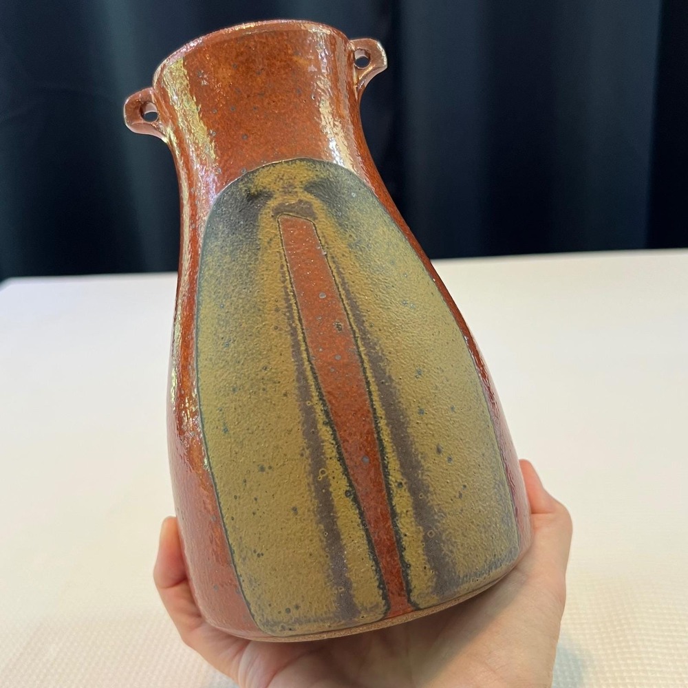 Vintage John Jelfs Studio Pottery Vase Bourton on the Water British Stoneware